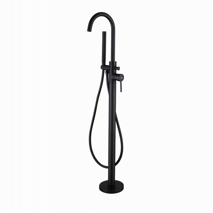 Смеситель ABBER Wasser Kreis AF8115BN напольный для ванны, черный матовый